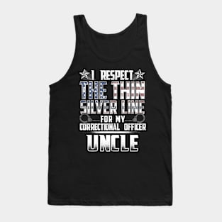 Correctional Office Uncle Thin Silver Line Tank Top